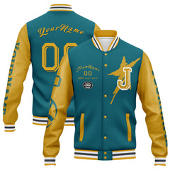 Custom Green Yellow Jacksonville Jacket and Sports Shoes Combo Offer Personalized Combo ZH-D020294-16