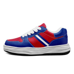 Custom Red Blue Buffalo Shoes Personalized Sneaker FN032-D020389-4