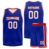 Custom Blue Red White City Edition Personalized Sports Uniform Authentic Basketball Jersey BBJ01-D06101-26