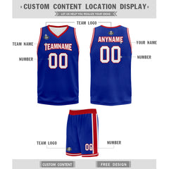 Custom Blue Red White City Edition Personalized Sports Uniform Authentic Basketball Jersey BBJ01-D06101-26