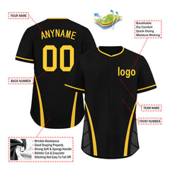 Custom Pennsylvania Personalized Authentic Baseball Jersey BSBJ01-E06042-22Q