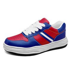 Custom Red Blue Buffalo Shoes Personalized Sneaker FN032-D020389-4