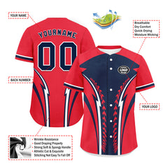 Custom Personalized Authentic Baseball Jersey BSBJ01-E023019-18
