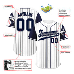 Custom Vintage Personalized Authentic Baseball Jersey BSBJ01-E025021-3