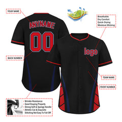 Custom Massachusetts Personalized Authentic Baseball Jersey BSBJ01-E06042-5Q