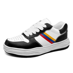 Custom Black White Pittsburgh Shoes Personalized Sneaker FN032-D020389-30
