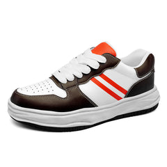 Custom Brown Orange Cleveland Shoes Personalized Sneaker FN032-D020389-8