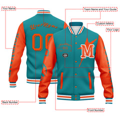 Custom Blue Orange Miami Jacket and Sports Shoes Combo Offer Personalized Combo ZH-D020294-24