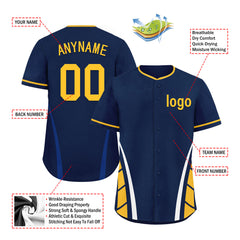 Custom Wisconsin Personalized Authentic Baseball Jersey BSBJ01-E06042-17Q