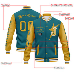 Custom Green Yellow Jacksonville Jacket and Sports Shoes Combo Offer Personalized Combo ZH-D020294-16