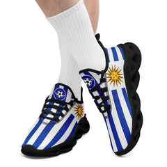 Custom Uruguay 2026 World Cup Sneakers DIY Country Flag Running Shoes Lightweight Sport Shoes Gift for Football Fans Personalized Team Name and Logo FN003-F009072-4