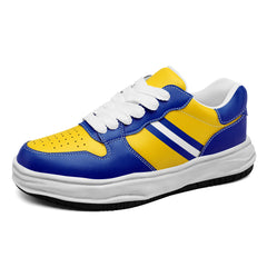 Custom Blue Yellow Los Angeles Shoes Personalized Sneaker FN032-D020389-15