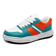 Custom Green Orange Miami Shoes Personalized Sneaker FN032-D020389-24
