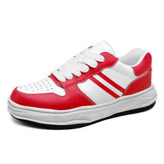 Custom Red White Kansas City Shoes Personalized Sneaker FN032-D020389-18