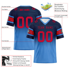 Custom Blue Tennessee Football Jersey and Hat Combo Offer Personalized Combo ZH-D020326-32