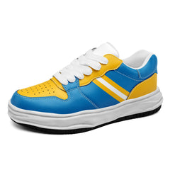 Custom Blue Yellow Los Angeles Shoes Personalized Sneaker FN032-D020389-22