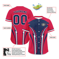 Custom Personalized Authentic Baseball Jersey BSBJ01-E023019-3