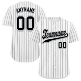 Custom White Classic Style Black Personalized Authentic Baseball Jersey BSBJ01-bd0faa8