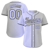 Custom Purple Grey Gradient Fashion Personalized Authentic Baseball Jersey BSBJ01-D0a7a0f