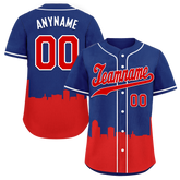Custom Blue Red City Edition Personalized Authentic Baseball Jersey BSBJ01-D017136