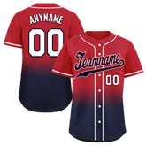 Custom Red Blue Fade Fashion Personalized Authentic Baseball Jersey BSBJ01-D0a70bc