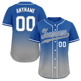 Custom Blue Grey Fade Fashion Personalized Authentic Baseball Jersey BSBJ01-D0a70bf