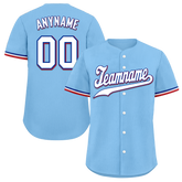 Custom Cyan Classic Style White Personalized Authentic Baseball Jersey BSBJ01-bd0fabd