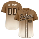 Custom Brown White Fade Fashion Personalized Authentic Baseball Jersey BSBJ01-D0a70fe