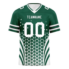 Custom Green White New York Personalized Authentic Football Jersey FBJ02-D023033-28