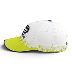 Custom White Green Hat Sport Design Cap Stitched Adjustable Personalized YW061-D020231-8