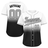 Custom Grey Black Fade Fashion Personalized Authentic Baseball Jersey BSBJ01-D0a70ee