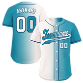 Custom White Blue Gradient Fashion Personalized Authentic Baseball Jersey BSBJ01-D0a7ab0