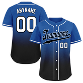 Custom Blue Black Fade Fashion Personalized Authentic Baseball Jersey BSBJ01-D0a70be
