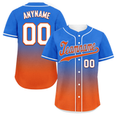 Custom Blue Orange Fade Fashion Personalized Authentic Baseball Jersey BSBJ01-D0a70b7