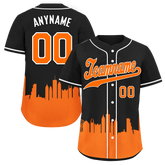 Custom Black Orange City Edition Personalized Authentic Baseball Jersey BSBJ01-D017133