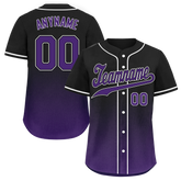 Custom Black Purple Fade Fashion Personalized Authentic Baseball Jersey BSBJ01-D0a70d0