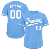 Custom Blue Classic Style White Personalized Authentic Baseball Jersey BSBJ01-bd0fab0