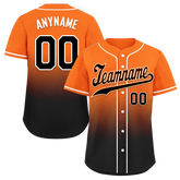 Custom Orange Black Fade Fashion Personalized Authentic Baseball Jersey BSBJ01-D0a70c7