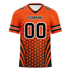 Custom Black Orange Ohio Personalized Authentic Football Jersey FBJ02-D023033-6