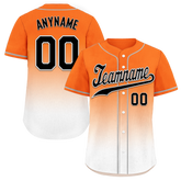 Custom Orange White Fade Fashion Personalized Authentic Baseball Jersey BSBJ01-D0a70dd