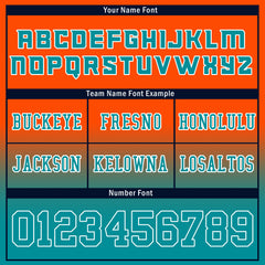 Custom Orange Blue Fade Fashion Miami High-Performance American Football Jersey FBJ06-D020252-24