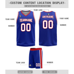 Custom Blue Red White Sacramento City Edition Personalized Reversible Basketball Set Sports Basketball Jersey BBJ01R-D0610-26-COOLMAX