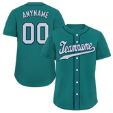 Custom Green Classic Style Grey Personalized Authentic Baseball Jersey BSBJ01-bd0fabe