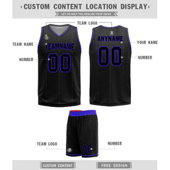 Custom Black Purple Red Toronto City Edition Personalized Reversible Basketball Set Sports Basketball Jersey BBJ01R-D0610-28-COOLMAX