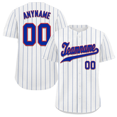 Custom White Classic Style Blue Personalized Authentic Baseball Jersey BSBJ01-bd0fadc