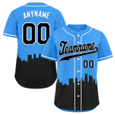 Custom Blue Black City Edition Personalized Authentic Baseball Jersey BSBJ01-D017132