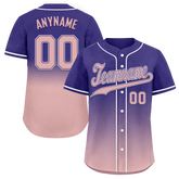 Custom Purple Pink Fade Fashion Personalized Authentic Baseball Jersey BSBJ01-D0a7070