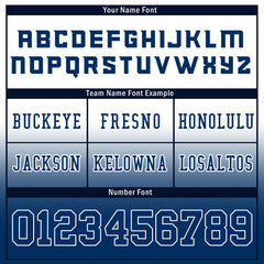 Custom White Blue Fade Fashion Indianapolis High-Performance American Football Jersey FBJ06-D020252-14