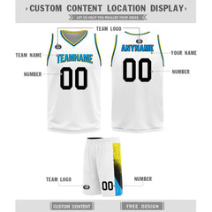 Custom White Neon Black Indiana City Edition Personalized Reversible Basketball Set Sports Basketball Jersey BBJ01R-D0610-12-COOLMAX