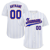 Custom White Classic Style Blue Personalized Authentic Baseball Jersey BSBJ01-bd0fac8